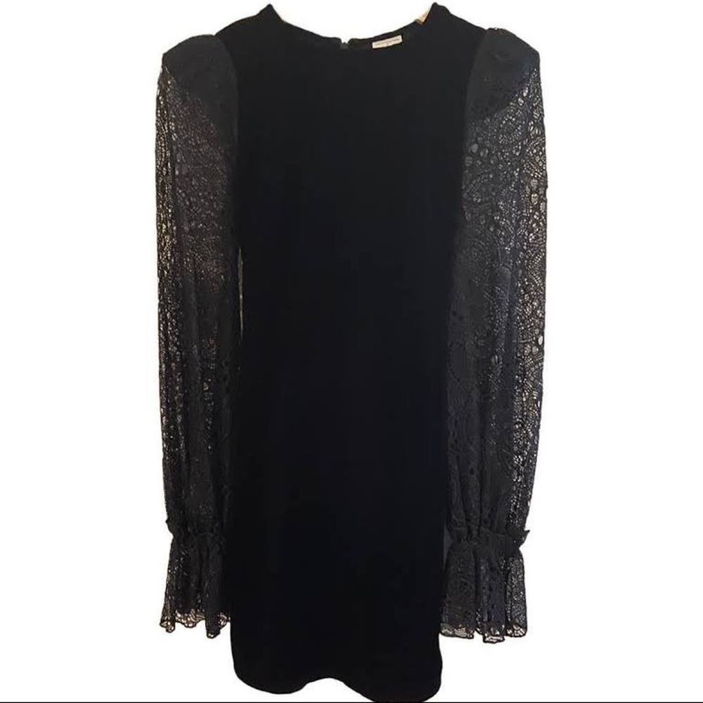 H&M x The Vampires Wife Limited Collection Velvet Dress Lace M